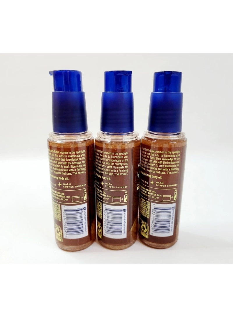 Vaseline Illuminate Me Shimmering Body Oil 97 Ml Pack of 3 - Image 2